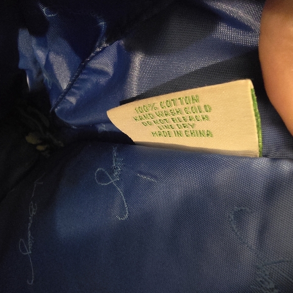 Vera Bradley Indigo Pop Blue Quilted Backpack - Picture 7 of 10